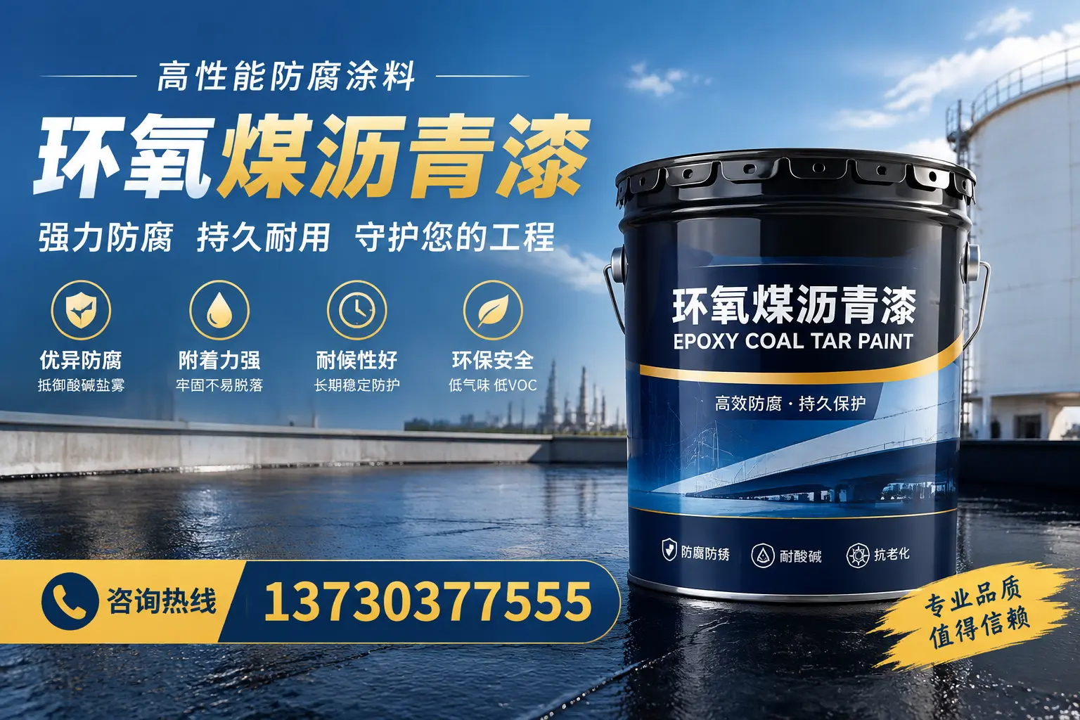 环氧煤沥青漆的耐久性分析,适合运城的使用场景